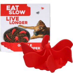 Eat Slow Live Longer Gobble Stopper Red
