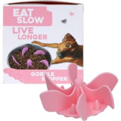 Eat Slow Live Longer Gobble Stopper Pink
