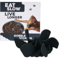 Eat Slow Live Longer Gobble Stopper Grey