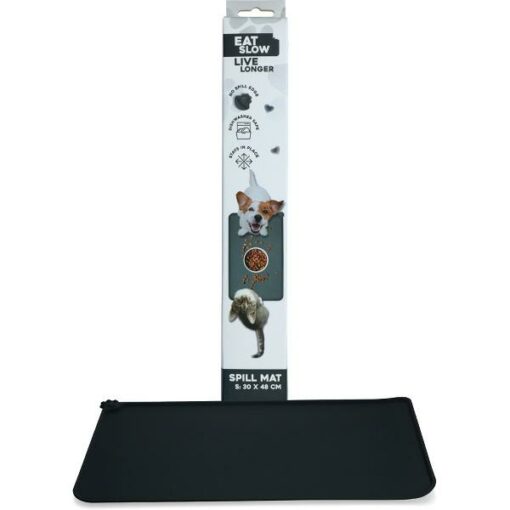 Eat Slow Live Longer Spill Mat S Grey