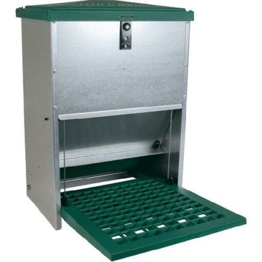 OLBA AUTOMATISCHE VOERBAK 12 KG GROEN ZINK