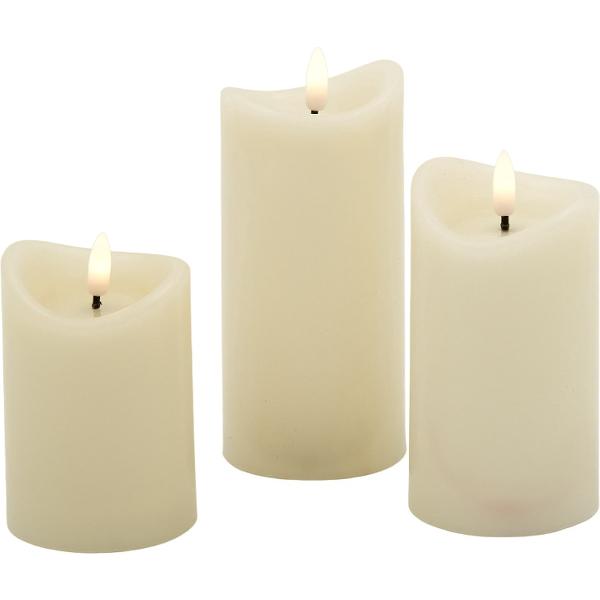 Led kaars Jelly dansvlam 3st incl.timer