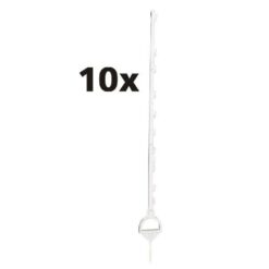 DUOPACK STIJGBEUGELPAAL 1,55M WIT (2X5)
