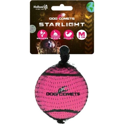 Dog Comets Starlight Tennisbal M Roze