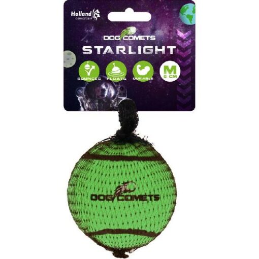 Dog Comets Starlight Tennisbal M groen