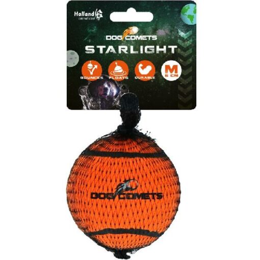 Dog Comets Starlight Tennisbal M oranje