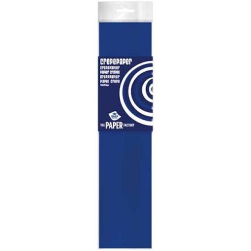 Crepe Poly 250x50 blauw