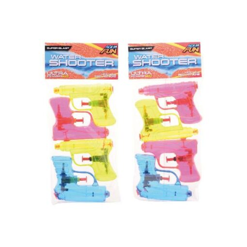 Aqua Fun waterpistool 4-pack shooter 11cm