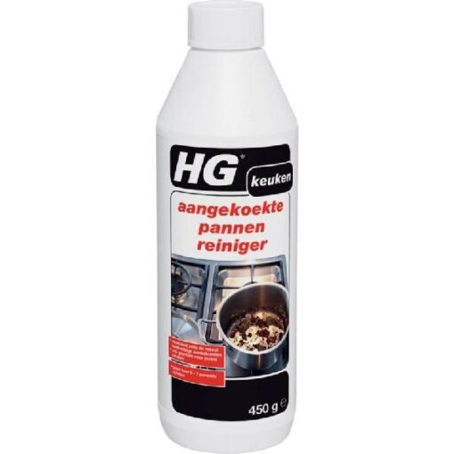 HG AANGEKOEKTE PANNENREINIGER 450 GR