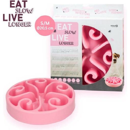 EAT SLOW LIVE LONGER ORIGINAL PINK S 1 ST