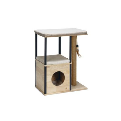 DBL KRABPAAL NALA HOUT BRN 65X40X82