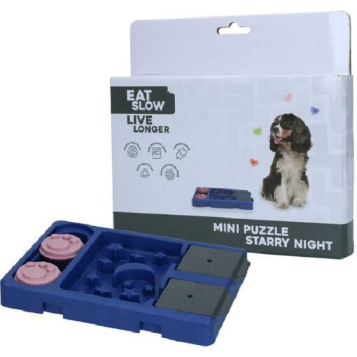 Eat Slow Live Longer Mini Puzzle Starry Night