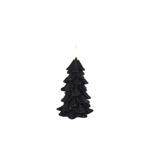 Countryfield LED Kerstboomkaars S 7x14cm zwart