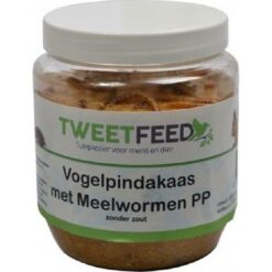 Vogelpindakaas met meelwormen PP 350gr