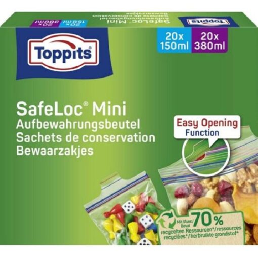 Toppits safeloczak mini 150ml 20 st & 380ml 20 st