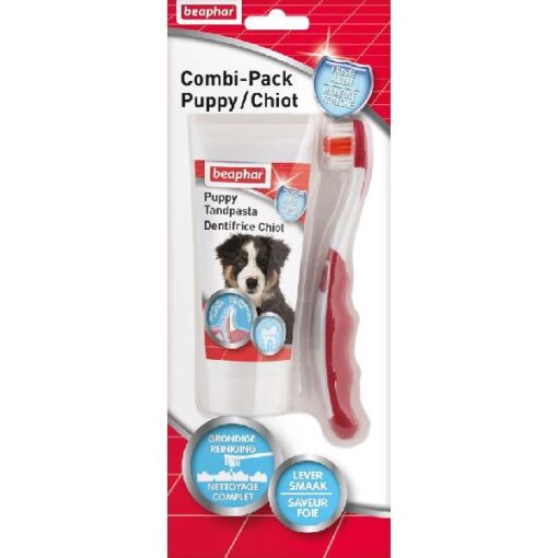 Beaphar tandpasta & borstel combi-pack puppy