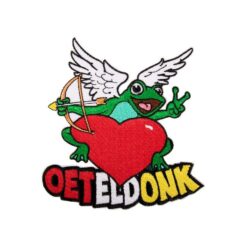 Applicatie kikker engel met hart oeteldonk