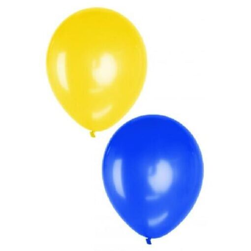 HDL zakje ballonnen blauw/geel