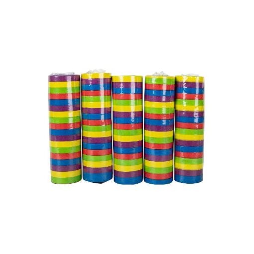 Serpentine rollen bonte kleuren per 5 rollen
