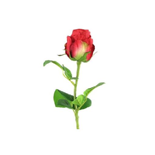 Countryfield zijden bloem Rosa rood 52cm