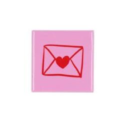 Tile Envelope Pink 10x10x1cm