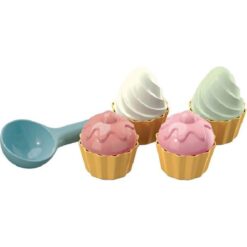 Strandset Cup Cake pastel 9-delig