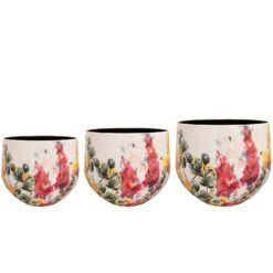 Pot Floral white D24 H