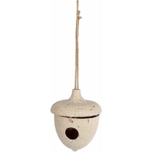 Vogelhuis bamboo/bonenschil 16,5x16,5x19cm
