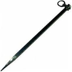 Stik vierkant, gesmeed, 14mm x 40cm *deWit*