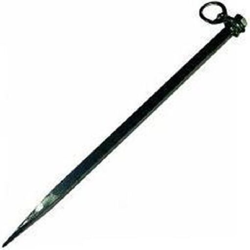 Stik vierkant, gesmeed, 14mm x 40cm *deWit*