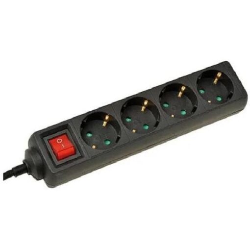TCD 4V + ra 1.5 METER 3X1.0MM² zwart + schakelaar