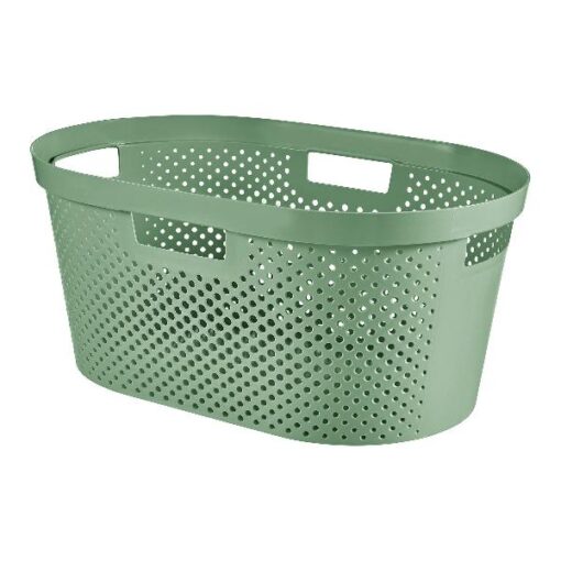 Curver infinity wasmand dots 40L gerecycled groen
