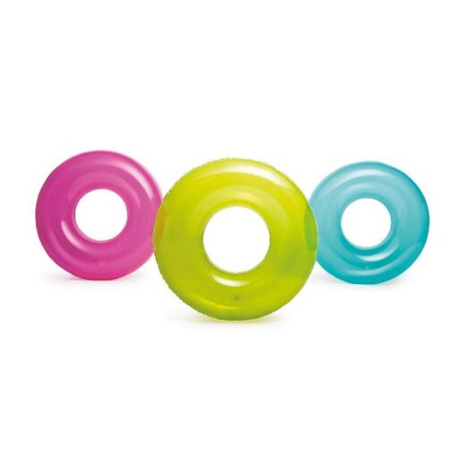 Intex transparante zwemband 76cm 3 kleuren assorti