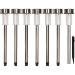 Progarden Solar Lamp RVS set 7stuks