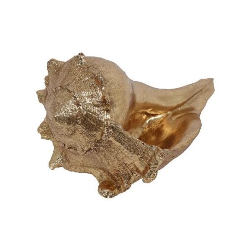 Countryfield schelp goud 20x12,5x11,5cm