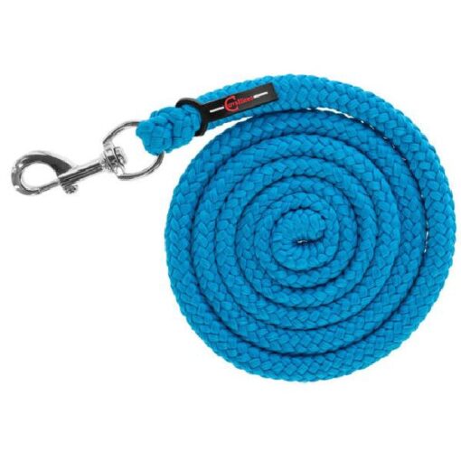 Voorbrenglijn met musketon HIPPO - PE blauw