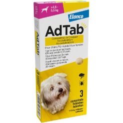 Adtab hond kauwtabl. - 2,5-5,5 kg 3 tabl.