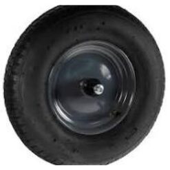 Kruiwagenwiel 400x8 4ply metalen velg, kogellagers