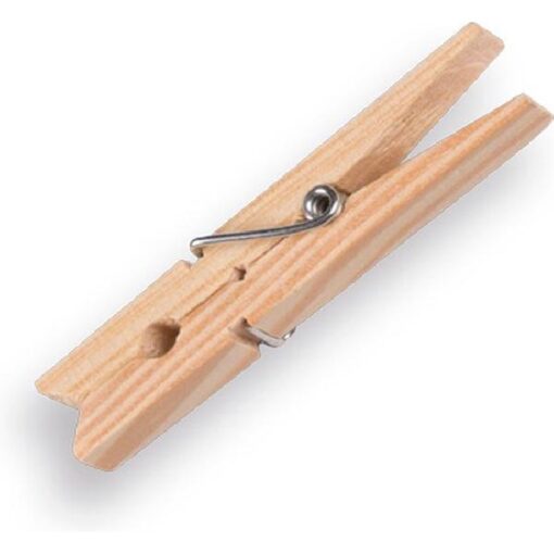 Wasknijpers hout 48 stuks