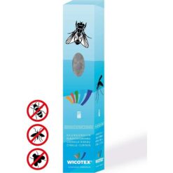 Vliegengordijn-kattenstaart- 90x220 cm grijs uni