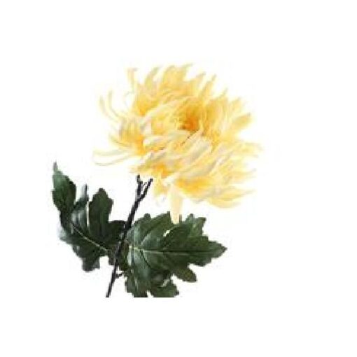 Chrysant Deco Yellow 82cm Zijde per stuk