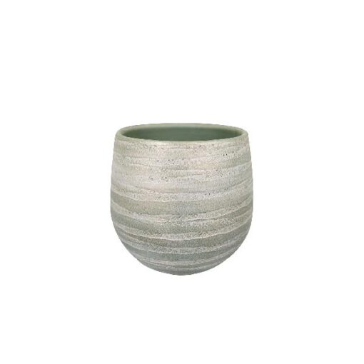 Pot Joyce shiny olive D22H20