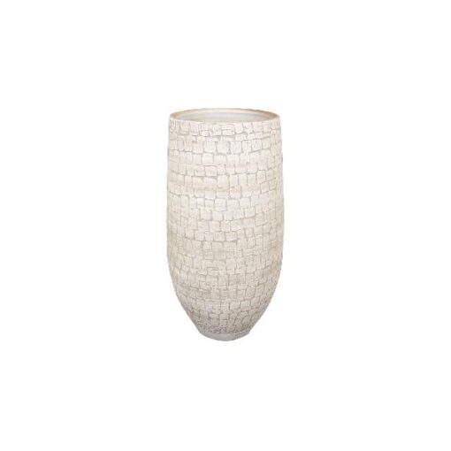 Pot hoog Renzo sand D27H50