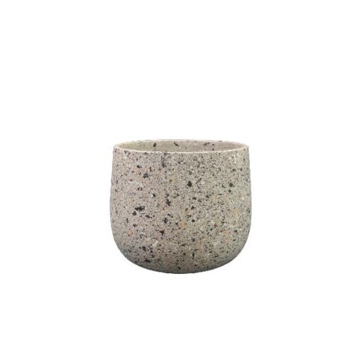 Pot Tina terrazo grey D18H15