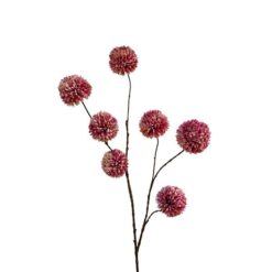 Pompon spray x7 98cm pink zijde per stuk