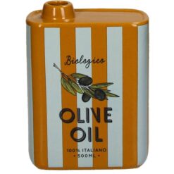 Vase Olive Oil Stripes multi 13x5,5x17cm