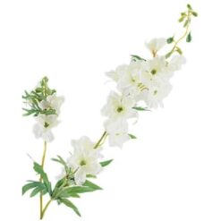 Delphinium white zijde 94cm per stuk