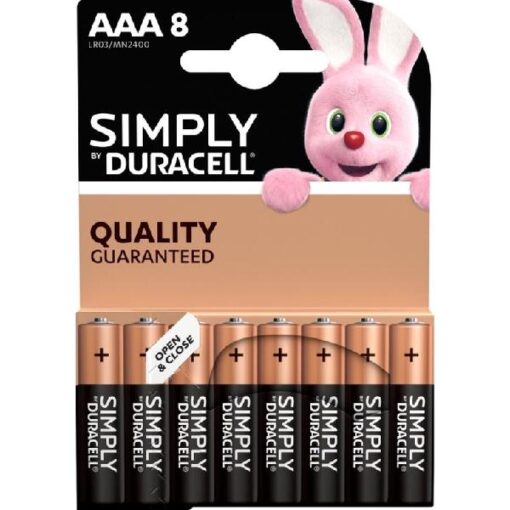 Duracell actiepack 8 x AAA simply