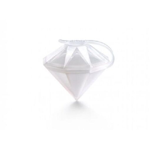 Lekue ijsblokvorm uit silicone diamant wit