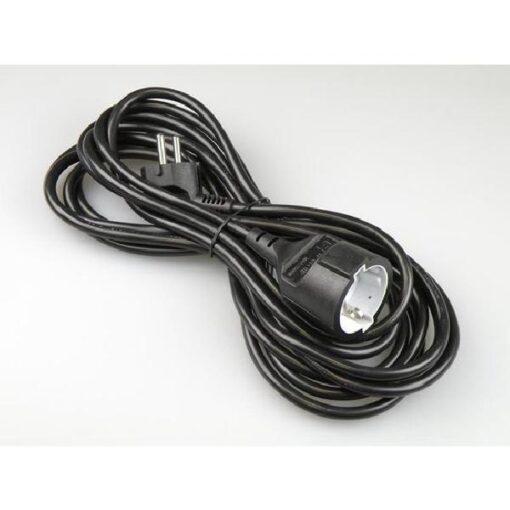 Verlengsnoer 5 meter 3x1.5mm + RA zwart